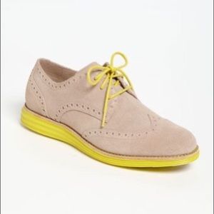Cole Haan Lunargrand Suede Wingtip Oxford Sz 6.5 B